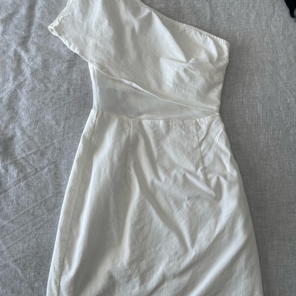 White Superdown Mini Dress - Picture 1 of 3